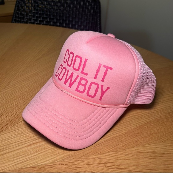 Pink 'Cool It Cowboy' Trucker Hat - Picture 2 of 5